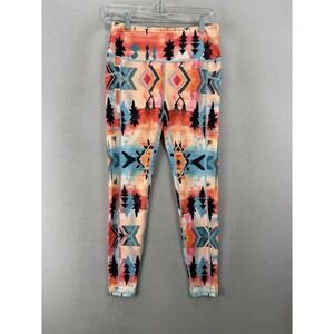 CVG Sedona Capri Leggings Women's Sz Small Geo Print Pockets Workout Yoga Gym